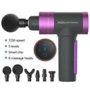 6000MAh USB LED Electric Percussion Massager 6800r/min / 7200r/min Handheld Therapy Device For Relaxing Shock Vibration Deep Muscles Electric Massager