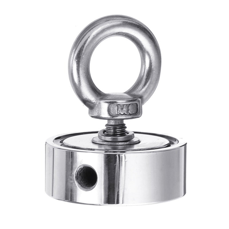 80KG Dual Side Neodymium Recovery Magnet Fishing Magnet Detecting Lifting Salvage Tool