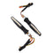 4pcs 15LED Flowing Turn Signal Lights Indicators White&Amber Blinker Motorcycle Universal