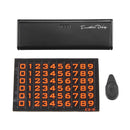 Fluorescent Magnetic Hidden Style Car Temporary Parking Phone Number Card Plate Car Decoration