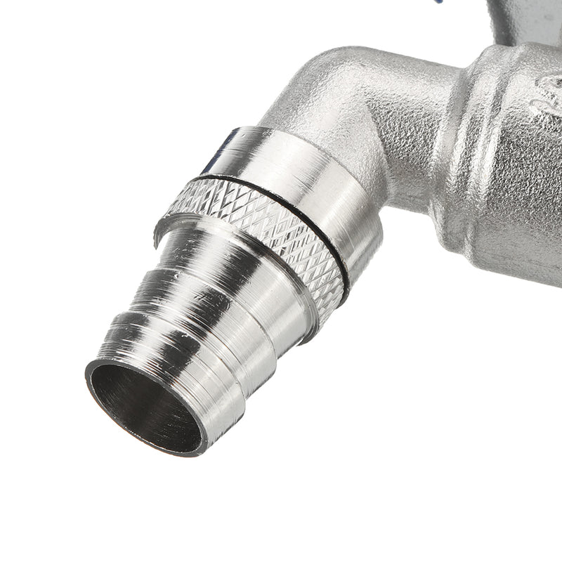 S60x6 2'' Brass IBC Tank Drain Adapter to 3/4'' Brass Garden Tap Hose Barb Coupler Coarse Thread Outlet Tap Connector Valve Fitting Parts for Home Garden