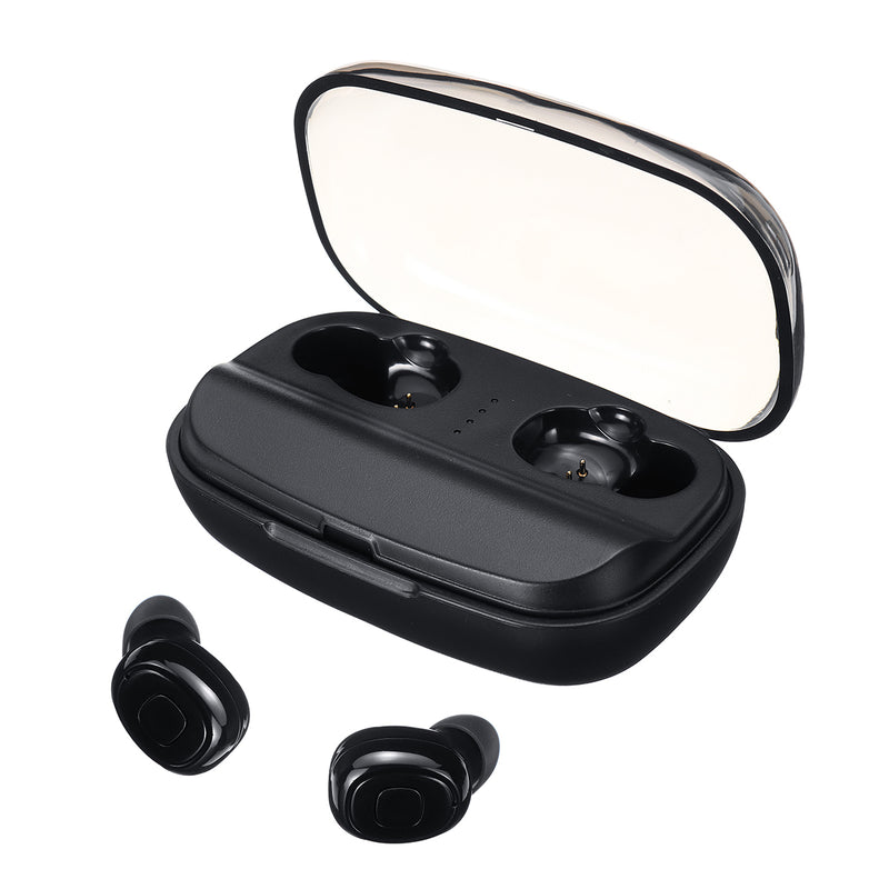 TWS bluetooth 5.0 Earbuds Mini Stereo Noise Cancelling Bilateral Call Earphone Headphone with 3000mAh Charging Box Power Bank