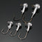 ZANLURE 10pcs Jig Head Fishing Hooks Lead Round Head Jigs  Hooks Fishing Tackle