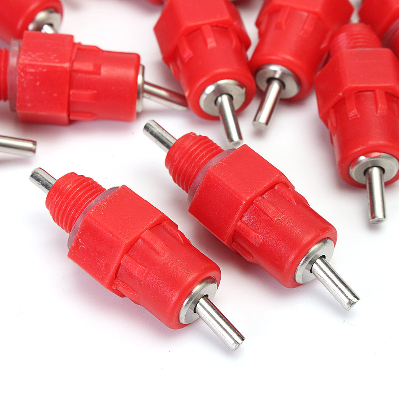 50pcs Water Nipple Drinker Chicken Feeder Poultry Duck Hen Screw In Style