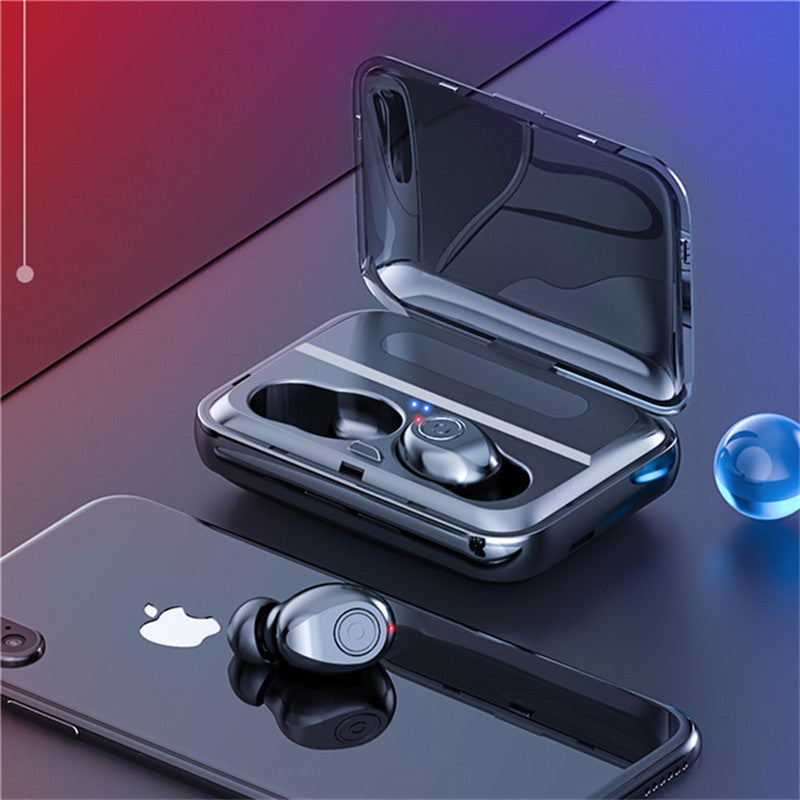 F9 TWS bluetooth 5.0 Graphene Earphone Stereo Digital Display Wireless Headset With 1200mAh Power Bank