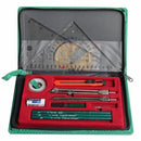 Hero H252 Student Practical Plotter Combination Chart Tool Compass Drawing 16 Piece Set