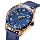 RUIMAS 573 Fashion Men Watch 3ATM Waterproof Luminous Date Display Leather Strap Quartz Watch