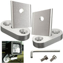 Wind Shield Driving Light Mount Brackets Clamps Lamp Holder Kit 07-15 For Jeep Wrangler