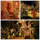 Solar Powered 8 Modes 100 LED Christmas Tree Fairy String Wedding Home Party Light Copper Wire DC2V