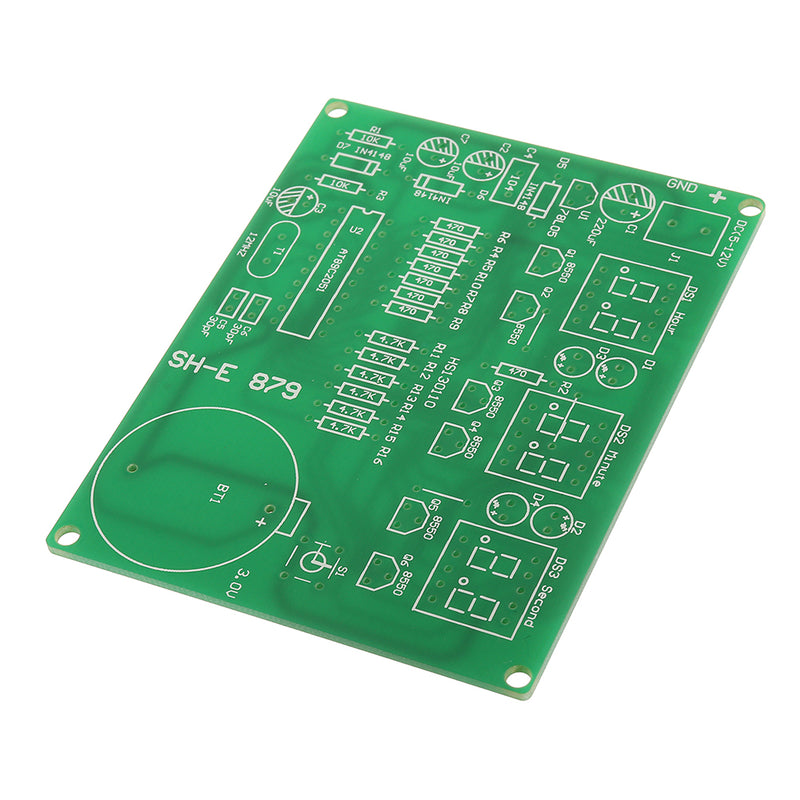 DIY 6 Digital LED Electronic DIY Clock Kit Electronic Component Parts 9V-12V AT89C2051