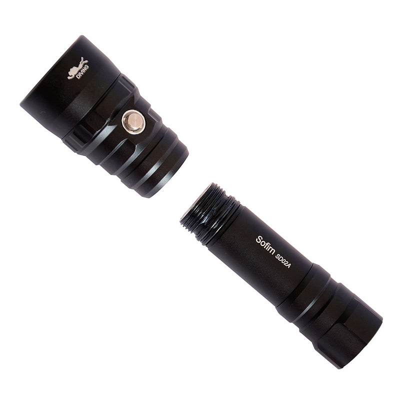 Sofirn SD02A Flashlight Professional Scuba Diving Flashlight 18650 Powerful Dive Light XPL 3000K LED Lamp Underwater Searchlight Torch