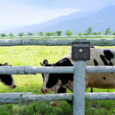 Solar Powered LED Animal Repeller Red Light Wall Lamp for Garden Pasture Fence