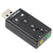 Bakeey USB 2.0 External Sound Card Channel 7.1 3.5mm Adapter Microphone Headphone Audio Interface