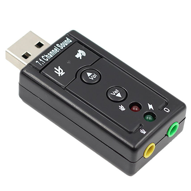 Bakeey USB 2.0 External Sound Card Channel 7.1 3.5mm Adapter Microphone Headphone Audio Interface