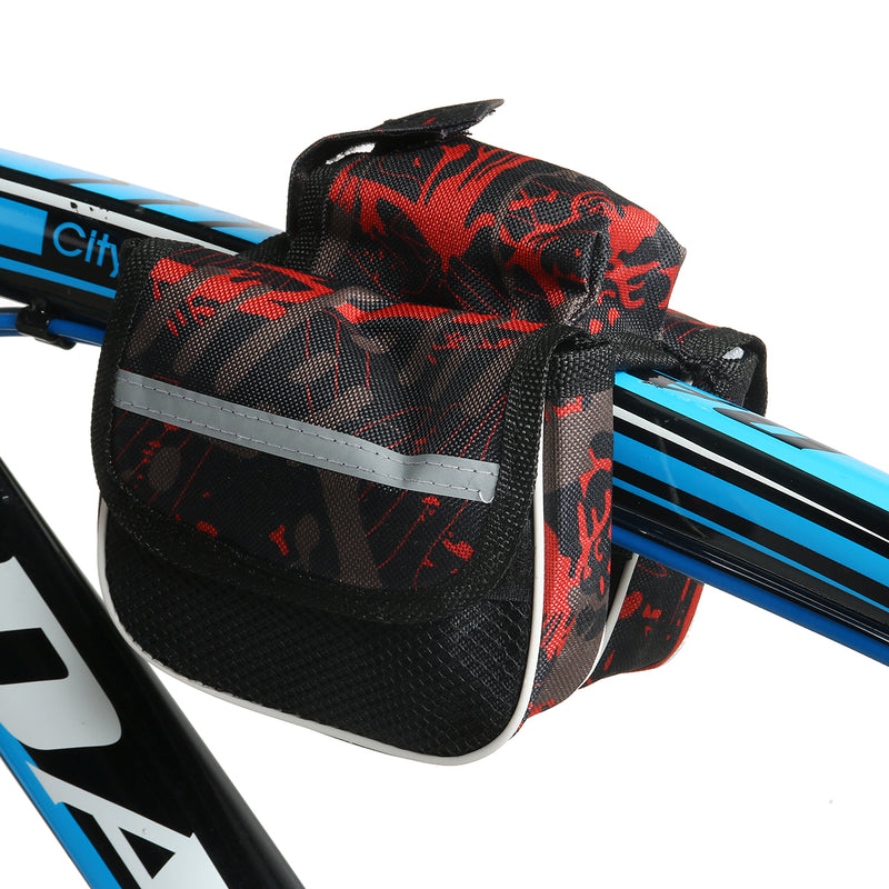 600D Polyester Reflective Double Side Touch Screen Bike Front Frame Bag Bicycle Pouch Cycling Pack For Mountain/Road Bike