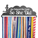 WR Hot Sale Runner's Medal Holder She Believes She Could File Holder Hang Up To 20~24 Medals