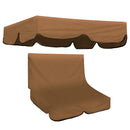 Outdoor Garden Swing Bench Hammock Canopy Waterproof Top Cover Sunshade + 2 Seater Chair Cover