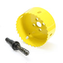 80mm Bi Metal Hole Saw Holesaw Cutter Arbor Drill Bit Wood Plastic Kit