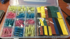 SOLOOP 448PCS New Car Wire Electrical Set combination,120 PCS Heat Shrink Terminal + 328 PCS Heat Shrinkable Tube With Stickers