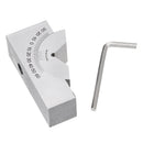 Machifit Adjustable Angle Gauge V-block Angle Grinder KP25 0-60 Degree Precision Angle Plate Block for Measuring Tools