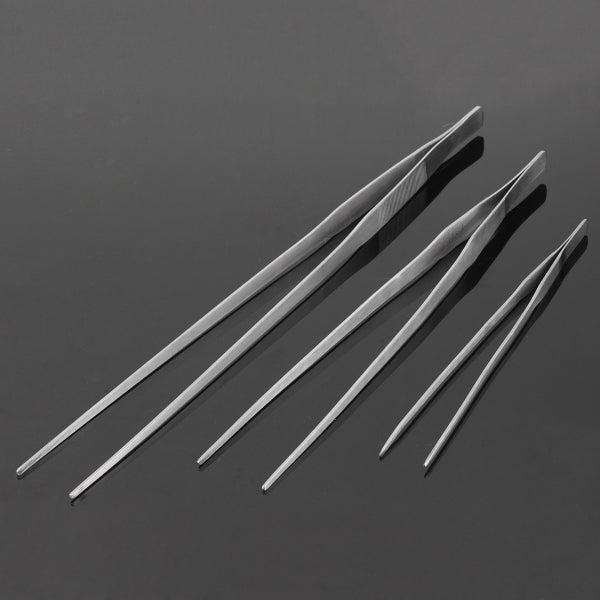 Aquarium Tools Fish Tank Water Live Plant Curved Straight Tweezers 27/38/48CM