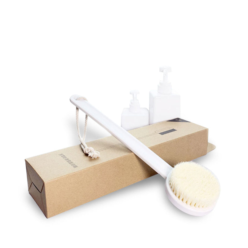 Qualitell Double-Sided Bath Brush Skin-Friendly Soft Bristles Exfoliation Wooden Body Shower Cleaning Brush From Xiaomi Youpin