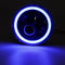7inch Round LED Headlights Blue Halo Ring Angel Eyes For Jeep Wrangler JK TJ LJ CJ