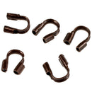 Antiqued Copper Wire Thread Protectors 0.19 Inch Loops (50) V6J8