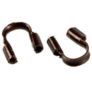 Antiqued Copper Wire Thread Protectors 0.19 Inch Loops (50) V6J8