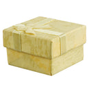 24 Pcs Ring Earring Jewelry Display Gift Box Bowknot Square Case yellow