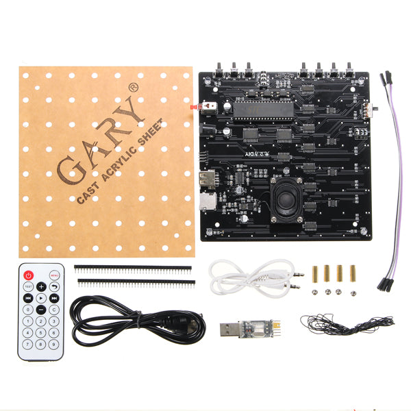 3D Light Cube Kit 8x8x8 Blue LED MP3 Music Spectrum DIY Electronic Kit