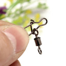 ZANLURE 25Pcs Snap Links Swivels Fishing Tackle Enhanced Pin For Coarse Carp Sea Fishing