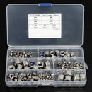 165Pcs Stainless Steel Nylon Insert Locknut Assortment Kit M3 - M12