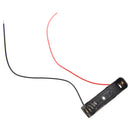 6Pcs Wired Connector 1.5V AAA Battery Holder Plastic Case Storage Box black B6P7
