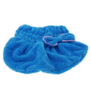 Useful minifiber dry hair hat quickly dry hair rolled towel cap (blue) Q1P3