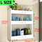 1 Piece Punch-free Bathroom Kitchen Wall-mounted Storage Rack Multipurpose Shelf 2/3 Layers S/M/L Size