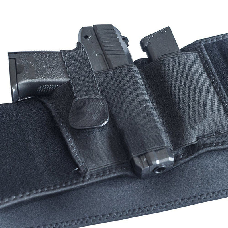 Concealed Carry Right Hand Waist Belly Band Elastic Holster Gun Holsters Magazine Pouches For Men W