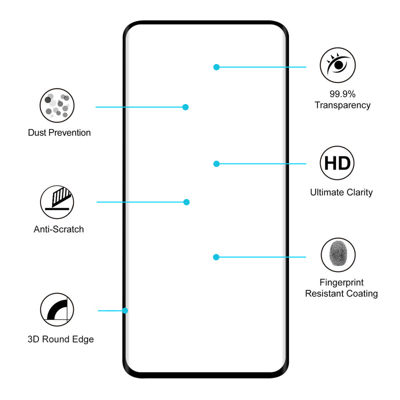 Enkay 0.26mm 9 Hardness 3D Curved Full Screen Hot Bending Tempered Glass Screen Protector For OnePlus 7 Pro / OnePlus 7T Pro
