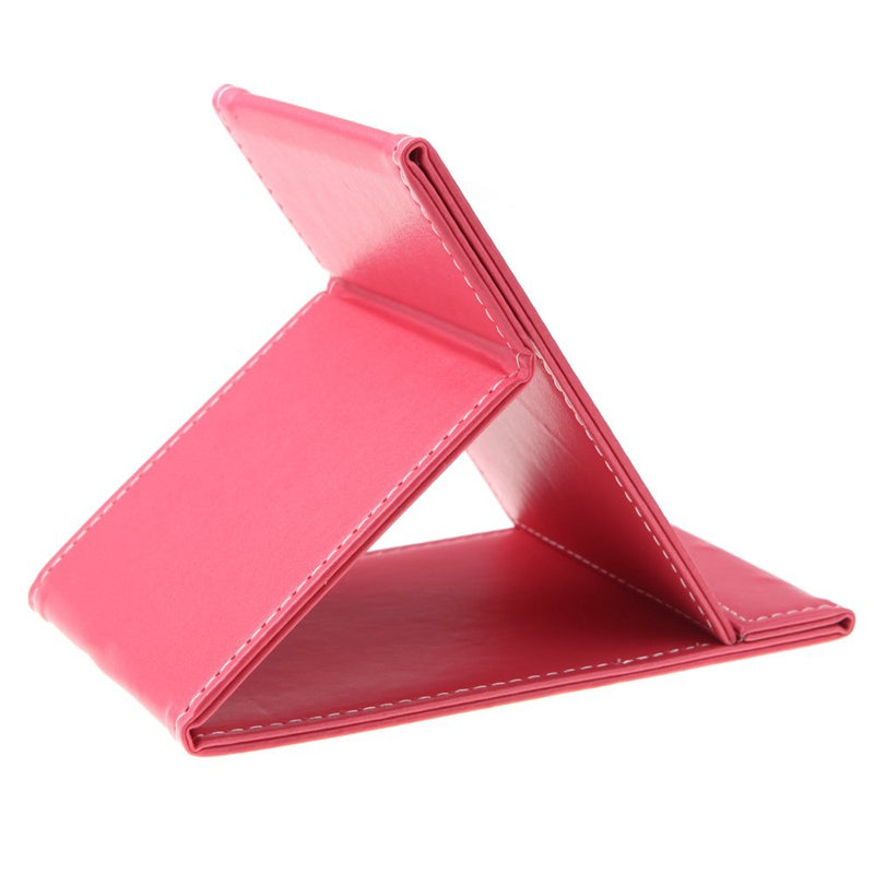 Multi-functional foldable portable cosmetic makeup mirror for travel(pink) O9X3