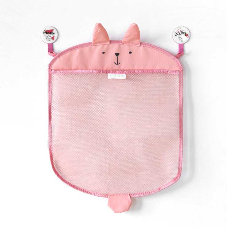 Honana BX-144  Cartoon Bathroom Folding Mesh Hanging Storage Bag  Bathing Toy Storage Organizer
