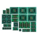 90pcs PCB Board Kit SMD Turn To DIP Adapter Converter Plate FQFP 32 44 64 80 100 HTQFP QFN48 SOP SSOP TSSOP 8 16 24 28