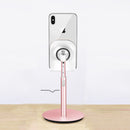 XGear S1 Metal 35 Degree Up Down Adjustable Cable Clip Desktop Stand Lazy Holder for Mobile Phone Tablet under 10 inch