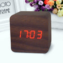 Honana DX-CO300 Electronic Clock Creative Waterproof Time Watch Digital Wooden Alarm Clock