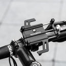 ROCKBROS Phone Width 55-95mm Adjustable Full Aluminium MTB Bicycle Phone Holder Motorcycle Support Anti-vibration GPS Mount