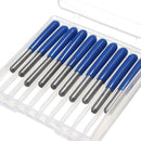 20pcs 0.1mm 10/15/20/30 Degree 3.175mm Carbide PCB Engraving Bit CNC Router Tool