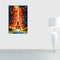 Miico Hand Painted Oil Paintings Eiffel Tower Scenery Wall Art For Home Decoration