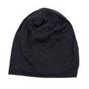 Men Women Beanie Solid Color Hip-hop Slouch Unisex Knitted Cap Hat Deep Gra