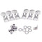 3L 3R Chrome Electric Acoustic Strings of mechanical Guitar Tuning Pegs Tun