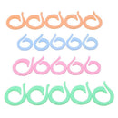 20pcs Colorful Crochet Locking Stitch Marker Knitting Ring Maker Holder Set R5N4