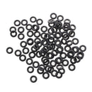 100 Pcs Black Shockproof Rubber O-rings for Tattoo Machine C9O3